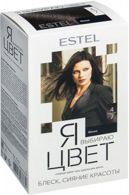 Купить estel (эстель) крем-гель краска для волос я выбираю цвет тон 4/7 мокко в Арзамасе