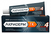 Купить акридерм гк, мазь для наружного применения 0,05%+0,1%+1%, туба 30г в Арзамасе