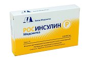 Купить росинсулин р медсинтез, раствор для инъекций 100 ме/мл, флаконы 5мл, 5шт в Арзамасе