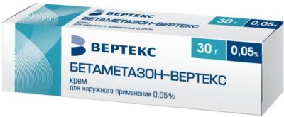Купить бетаметазон-вертекс, крем для наружного применения 0,05%, 30г в Арзамасе