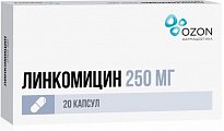 Купить линкомицин, капсулы 250мг, 20 шт в Арзамасе