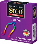 Купить sico (сико) презервативы color цветные 3шт в Арзамасе