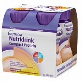 Купить nutridrink (нутридринк) компакт протеин со вкусом персика и манго 125мл, 4 шт в Арзамасе