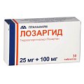Купить лозаргид, таблетки покрытые пленочной оболочкой 25мг+100мг, 30 шт в Арзамасе