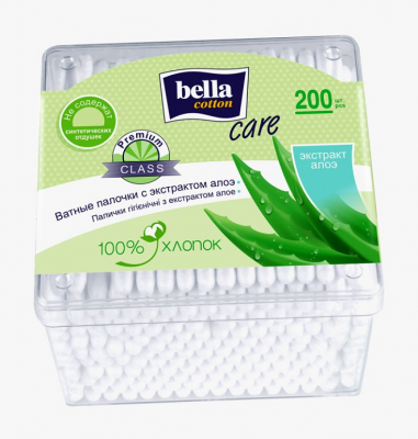 Купить bella cotton (белла) ватные палочки с экстрактом алоэ 200 шт в Арзамасе