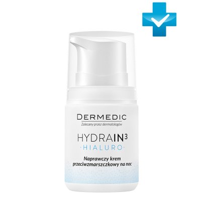 Купить dermedic hydrain3 (дермедик) ночной восстанавливающий крем против морщин 55 г в Арзамасе