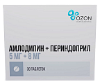 Купить амлодипин-периндоприл, таблетки 5мг+8мг 30шт  в Арзамасе
