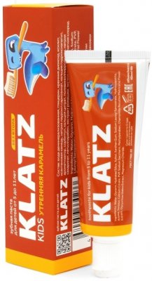 Купить klatz (клатц) зубная паста для детей 5-11лет карамель без фтора, 40мл в Арзамасе