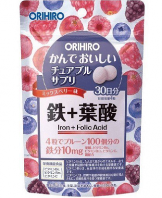 Купить orihiro (орихиро) железо с витаминами, таблетки 120шт бад в Арзамасе