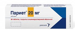 Купить париет, таблетки, покрытые кишечнорастворимой оболочкой 20мг, 28 шт в Арзамасе
