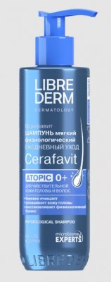 Купить librederm cerafavit (либридерм церафавит) шампунь мягкий физиологический с церамидами и пребиотиком 250 мл в Арзамасе