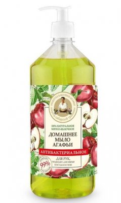 Купить бабушка агафья мыло антибактериальное мятно-яблочное, 1000мл в Арзамасе