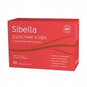 Купить sibella (сибелла) дуослим кофе с ароматом капучино, пакет-саше 2г, 10 шт бад в Арзамасе