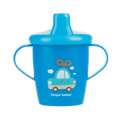 Купить canpol (канпол) чашка-непроливайка с 9 месяцев toys голубая 250 мл в Арзамасе
