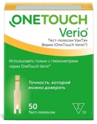Купить тест-полоски onetouch verio (уан тач), 50 шт в Арзамасе
