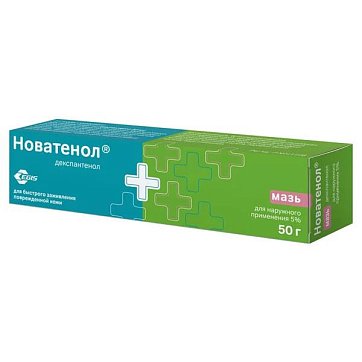 Новатенол, мазь для наружного применения 5%, 50г Новатенол, мазь для наружного применения 5%, 50г