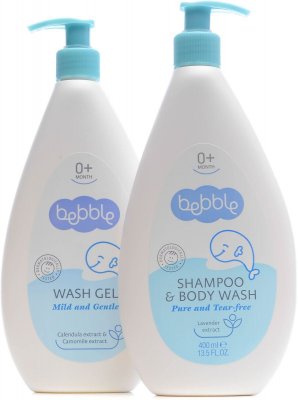 Купить bebble (бэббл) набор: шампунь для волос и тела 400мл+ гелья для мытья 400мл в Арзамасе