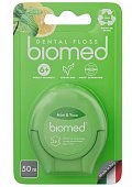 Купить biomed (биомед) зубная нить комплексная объемная мята и юдзу, 50м в Арзамасе