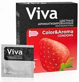 Купить viva (вива) презервативы ароматизированные цветные 3шт в Арзамасе