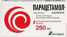Купить парацетамол-альтфарм, суппозитории ректальные 250мг, 10 шт в Арзамасе