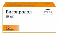 Купить бисопролол, таблетки, покрытые пленочной оболочкой 10мг, 30 шт в Арзамасе