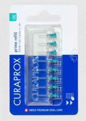 Купить curaprox (курапрокс) набор ершиков межзубных prime refill, cps06 8шт в Арзамасе
