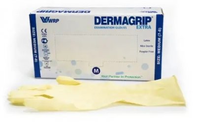 Купить перчатки dermagrip extra смотровые неопудрен размер m 25 пар в Арзамасе