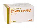 Купить глимепирид, таблетки 4мг, 90 шт в Арзамасе