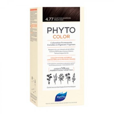 Купить фитосолба фитоколор (phytosolba phyto color) краска для волос оттенок 4,77 насыщенный глубокий каштан в Арзамасе