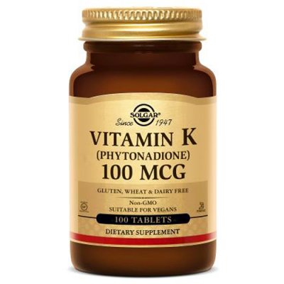 Купить solgar (солгар) витамин к 100мкг, таблетки 100 шт бад в Арзамасе