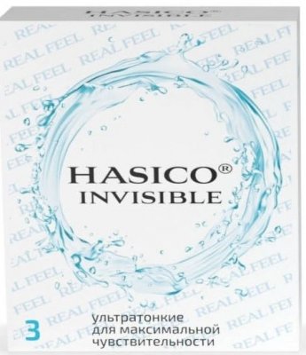 Купить hasico (хасико) презервативы invisible, ультратонкие 3 шт. в Арзамасе