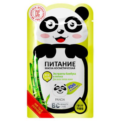 Купить биси бьюти кэйр (bc beauty care) маска тканевая для лица питательная панда 25мл в Арзамасе
