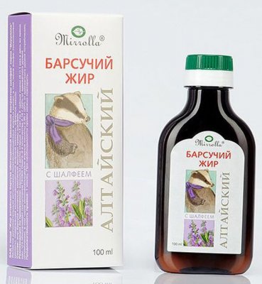 Купить барсучий жир алтайский мирролла с экстр. шалфея, 100мл_бад (мирролла, россия) в Арзамасе