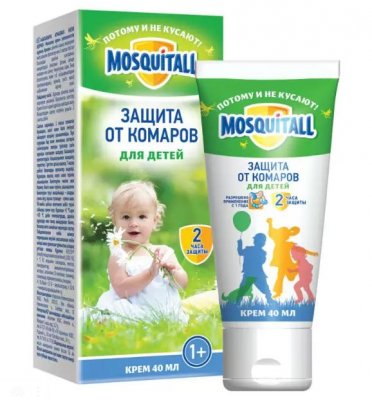 Купить mosquitall (москитолл) нежная защита крем от комаров детский 40 мл в Арзамасе