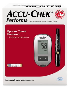 Купить глюкометр accu-chek performa (акку-чек), комплект в Арзамасе