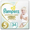 Купить pampers premium care (памперс) подгузники-трусы 5 юниор 12-17кг, 34шт в Арзамасе