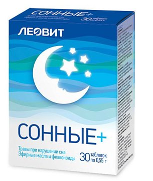 Леовит Сонные+, таблетки 30 шт БАД