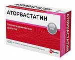 Купить аторвастатин, таблетки, покрытые пленочной оболочкой 10мг, 30 шт в Арзамасе