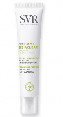 Купить svr sebiaclear (свр) крем для лица солнцезащитный для жирной, проблемной кожи spf50+, 40мл в Арзамасе