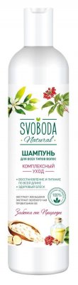 Купить svoboda natural (свобода натурал) шампунь для всех типов волос экстракт женьшеня, зеленого чая и провитамин в5, 430 мл в Арзамасе
