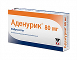 Купить аденурик, таблетки, покрытые пленочной оболочкой 80мг, 28шт в Арзамасе