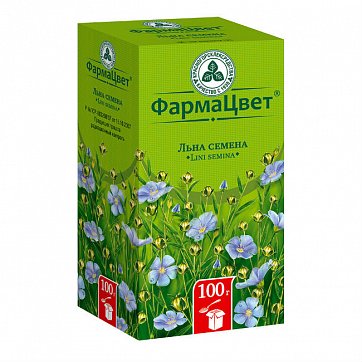 Льна семена, пачка 100г Льна семена, пачка 100г