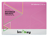 Купить imokey (имокей) фолиевая кислота с витаминами в6, в12, таблетки 50шт бад в Арзамасе