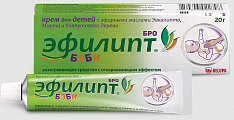 Купить эфилипт бро бэби, крем для детей разогревающий с отхаркивающим эффектом, туба 20г в Арзамасе