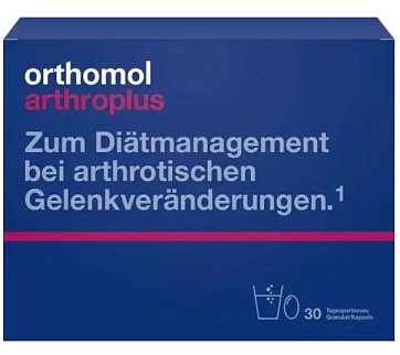 Orthomol Arthro Plus (Ортомол Артро Плюс), саше двойное (порошок+капсулы), 30 шт БАД