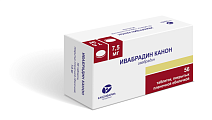 Купить ивабрадин-канон, таблетки, покрытые пленочной оболочкой 7,5мг, 56 шт в Арзамасе