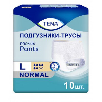 Купить tena proskin pants normal (тена) подгузники-трусы размер l, 10 шт в Арзамасе