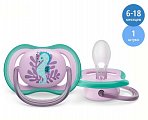 Avent (Авент) соска-пустышка силиконовая Ультра Эйр для детей 6-18 месяцев 1 шт SCF086/06