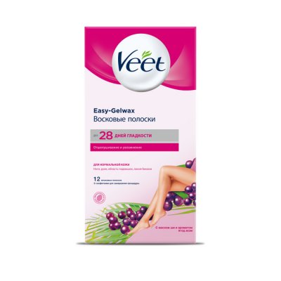 Купить veet easy gel (вит) полоски восковые для нормальной кожи, 10шт в Арзамасе