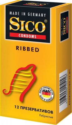 Купить sico (сико) презервативы ribbed ребристые 12шт в Арзамасе